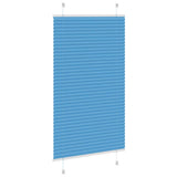 Store plissé bleu 80x100 cm largeur du tissu 79,4 cm polyester