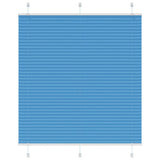 Blue pleated blind 115x100 cm fabric width 114.4cm polyester