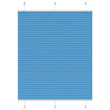 Blue pleated blind 110x150 cm fabric width 109.4cm polyester