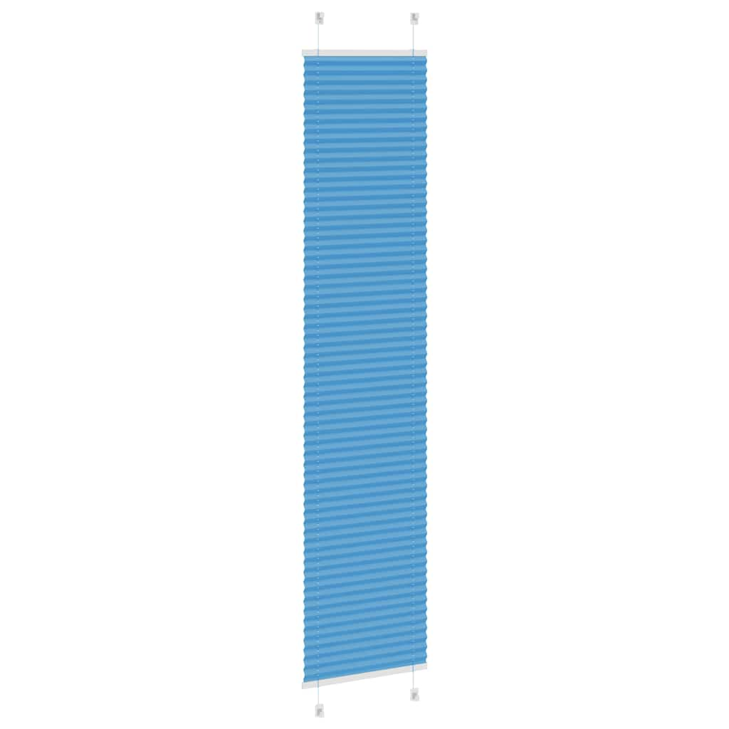 Store plissé bleu 50x200 cm largeur du tissu 49,4 cm polyester