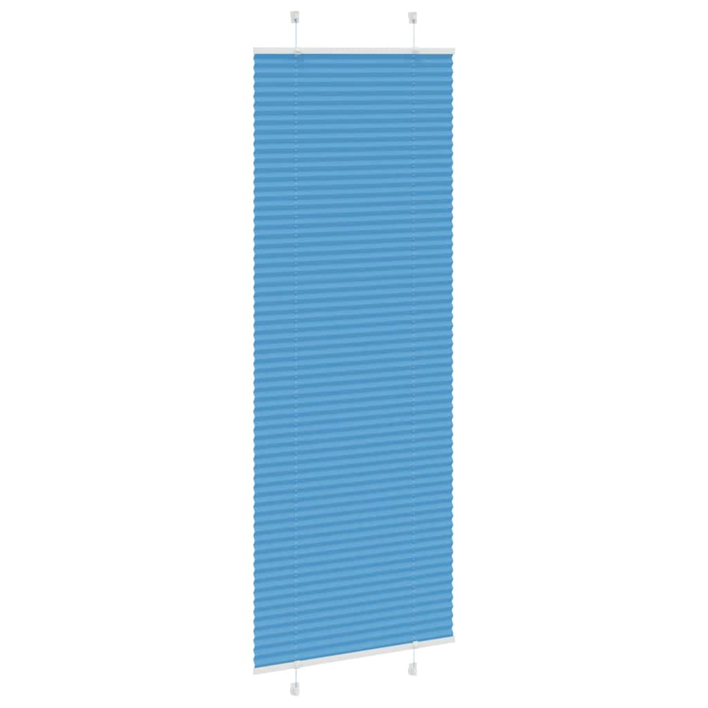 Store plissé bleu 70x200 cm largeur du tissu 69,4 cm polyester