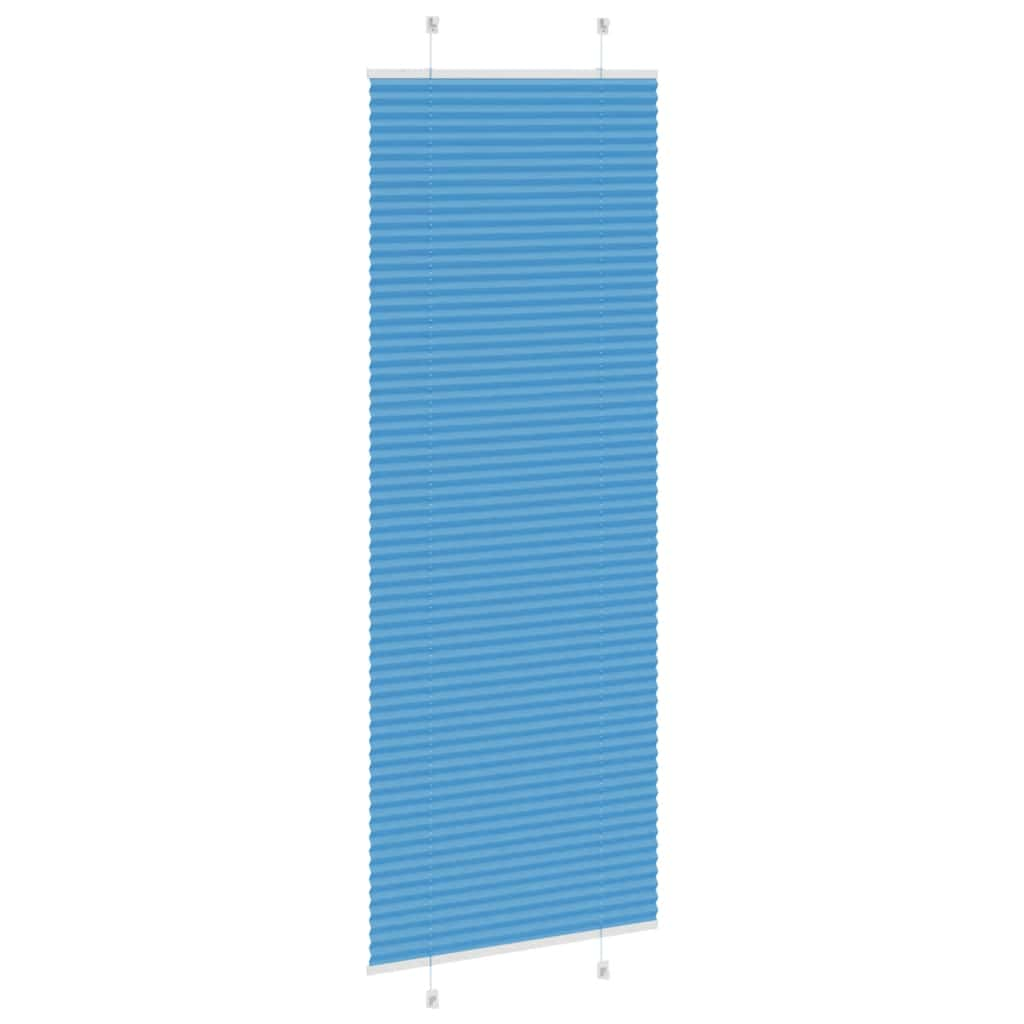 Store plissé bleu 70x200 cm largeur du tissu 69,4 cm polyester