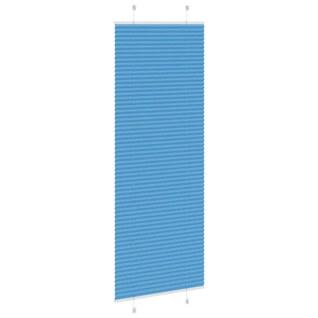 Store plissé bleu 80x200 cm largeur du tissu 79,4 cm polyester