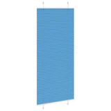 Store plissé bleu 85x200 cm largeur du tissu 84,4 cm polyester