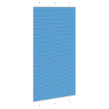 Blue pleated blind 105x200 cm fabric width 104.4cm polyester