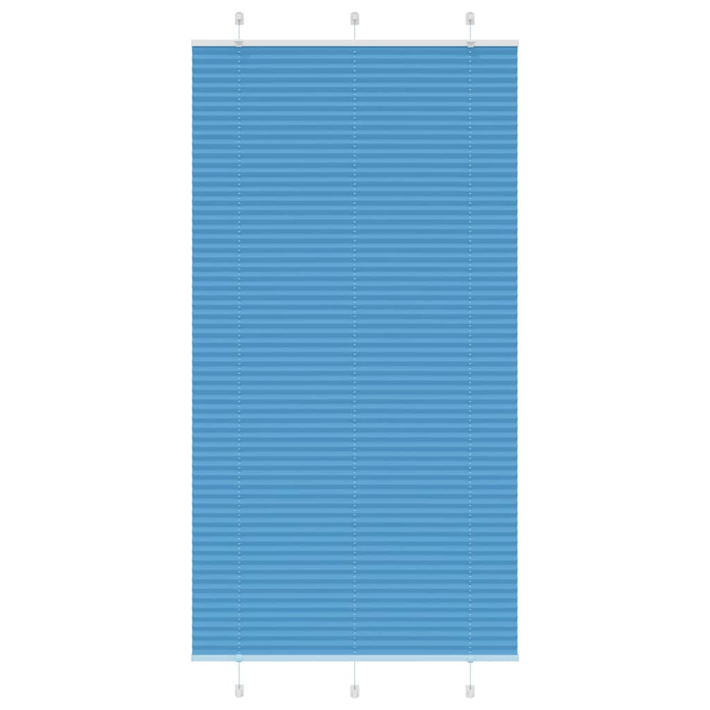 Store plissé bleu 110x200 cm largeur du tissu 109,4cm polyester