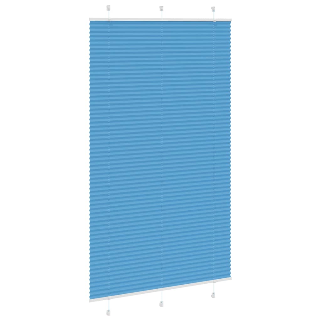 Store plissé bleu 115x200 cm largeur du tissu 114,4cm polyester