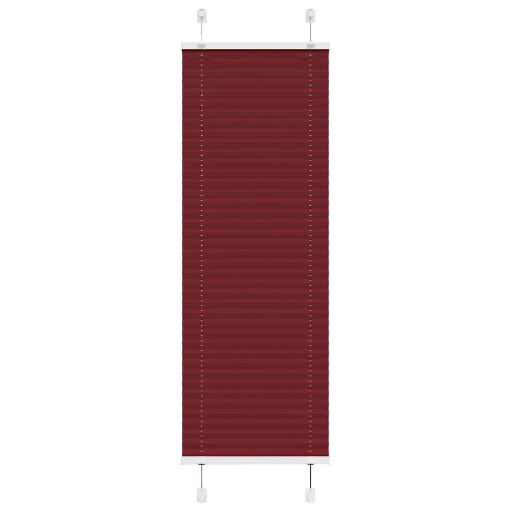 Store plissé rouge bordeaux 40x100 cm largeur du tissu 39,4 cm