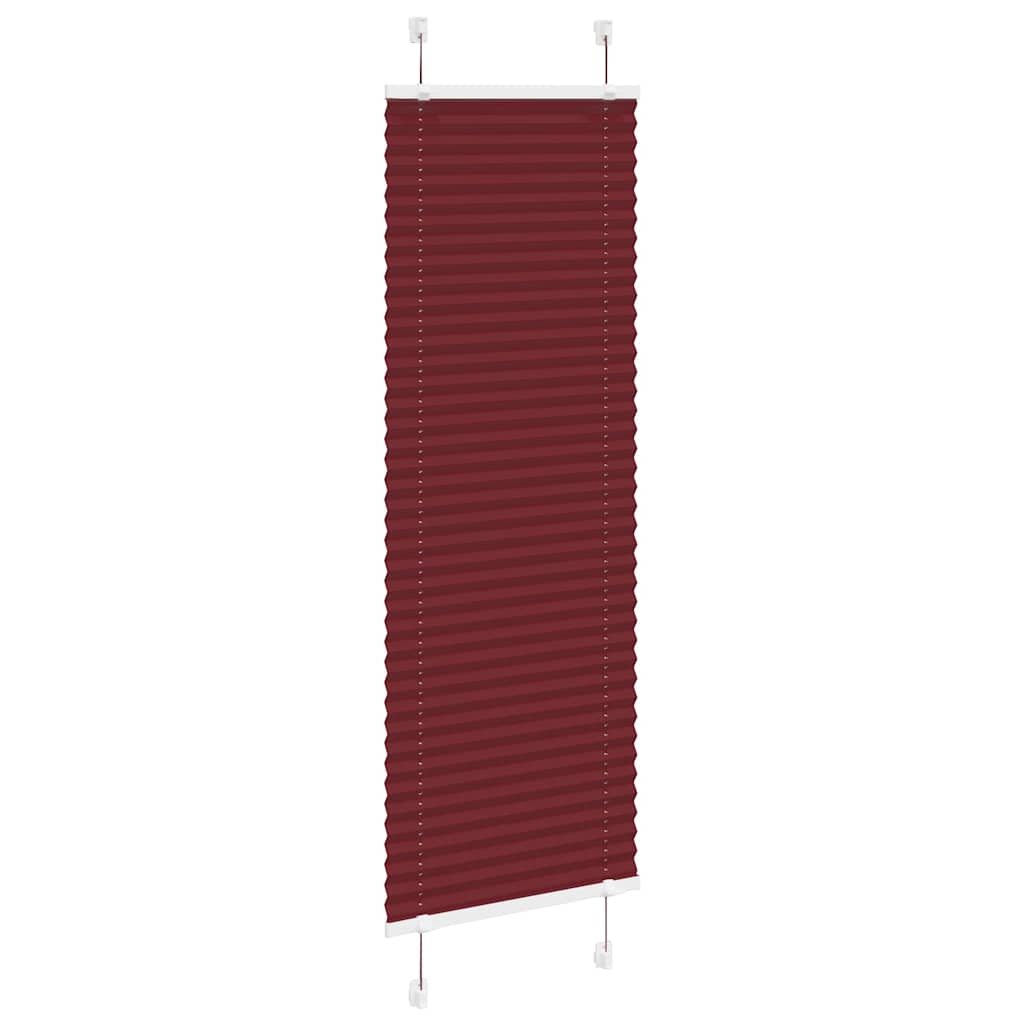 Store plissé rouge bordeaux 40x100 cm largeur du tissu 39,4 cm