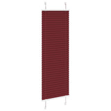 Store plissé rouge bordeaux 40x100 cm largeur du tissu 39,4 cm