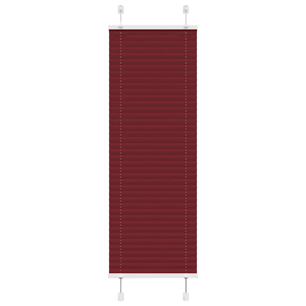 Store plissé rouge bordeaux 50x100 cm largeur du tissu 49,4 cm