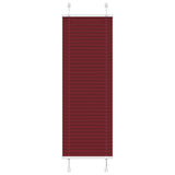 Store plissé rouge bordeaux 50x100 cm largeur du tissu 49,4 cm