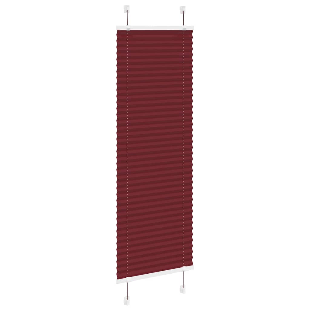 Store plissé rouge bordeaux 50x100 cm largeur du tissu 49,4 cm