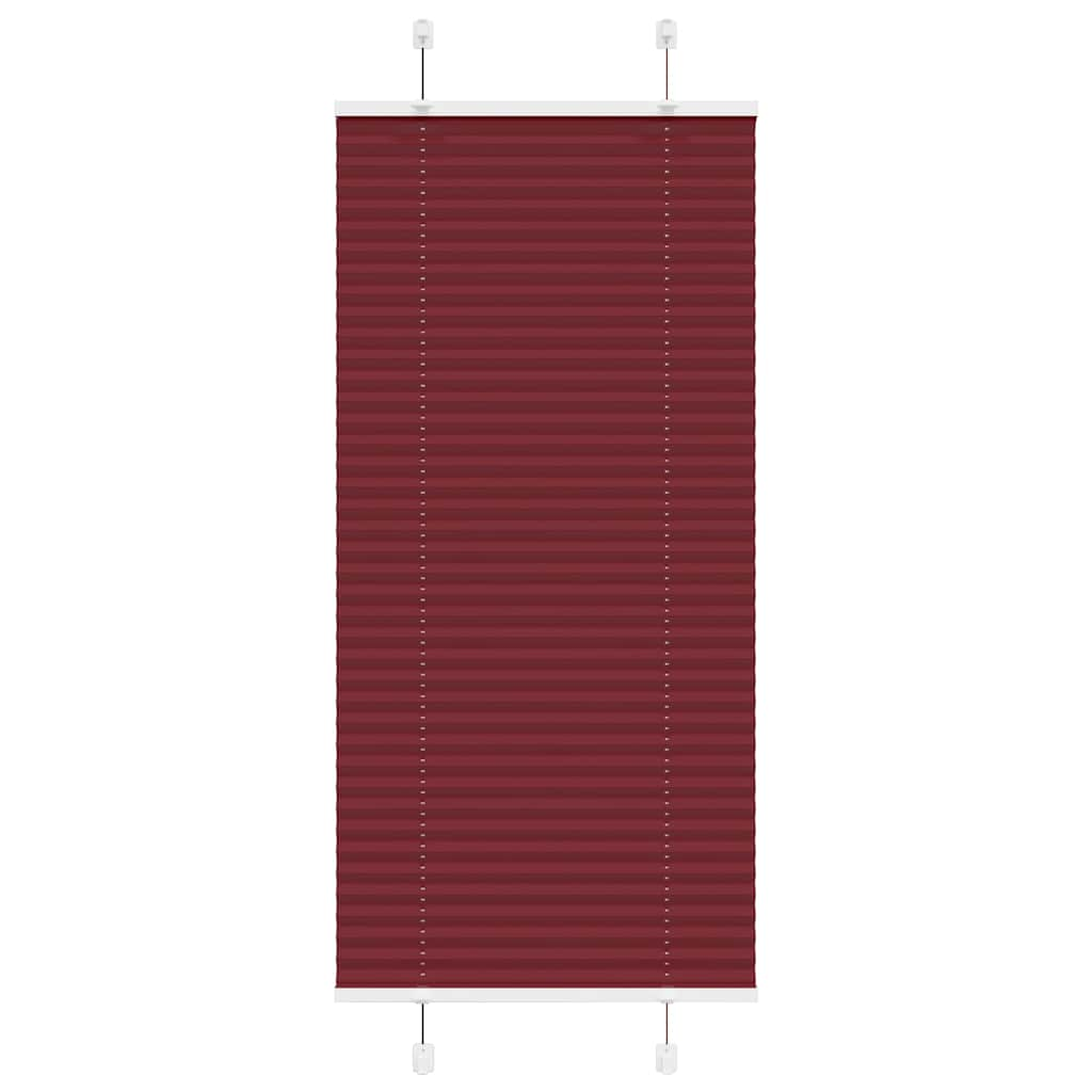 Store plissé rouge bordeaux 55x100 cm largeur du tissu 54,4 cm