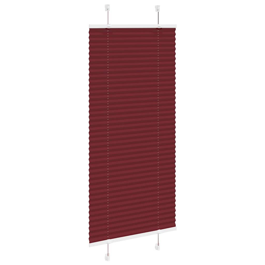 Store plissé rouge bordeaux 55x100 cm largeur du tissu 54,4 cm