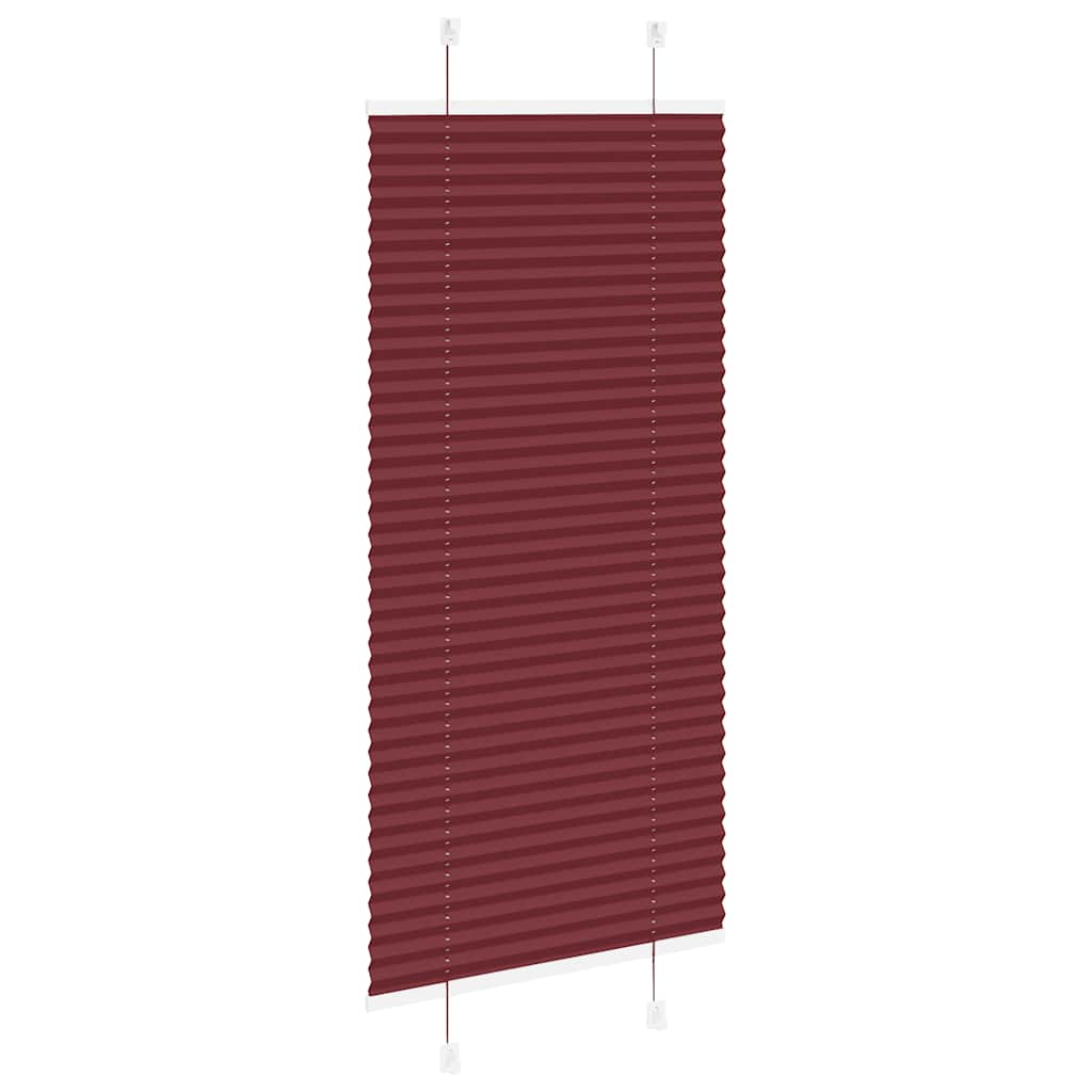 Store plissé rouge bordeaux 55x100 cm largeur du tissu 54,4 cm