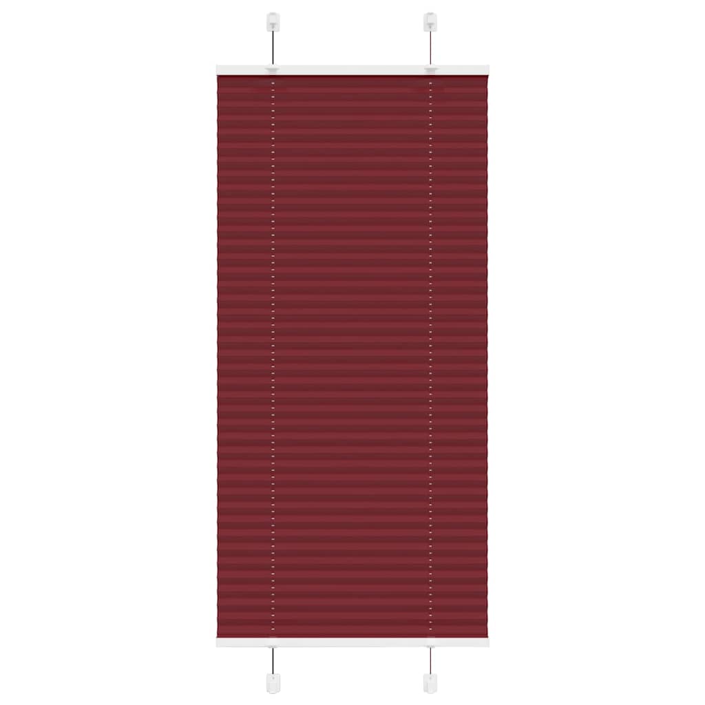 Store plissé rouge bordeaux 60x100 cm largeur du tissu 59,4 cm