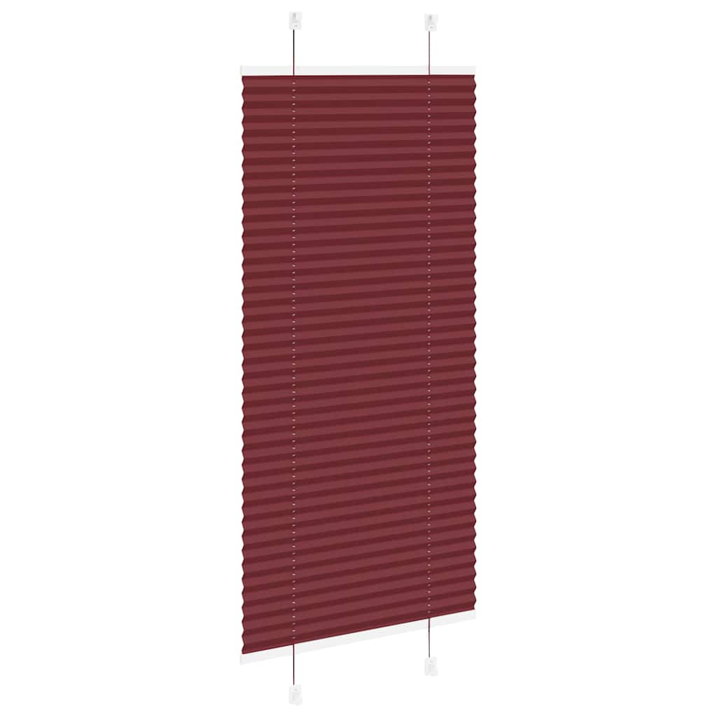 Store plissé rouge bordeaux 60x100 cm largeur du tissu 59,4 cm