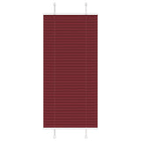 Store plissé rouge bordeaux 65x100 cm largeur du tissu 64,4 cm