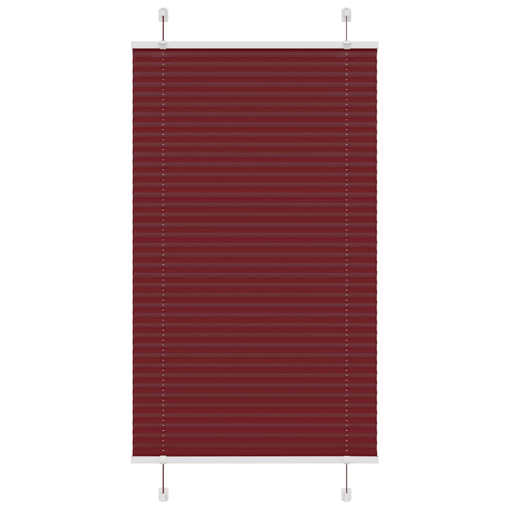 Store plissé rouge bordeaux 70x100 cm largeur du tissu 69,4 cm