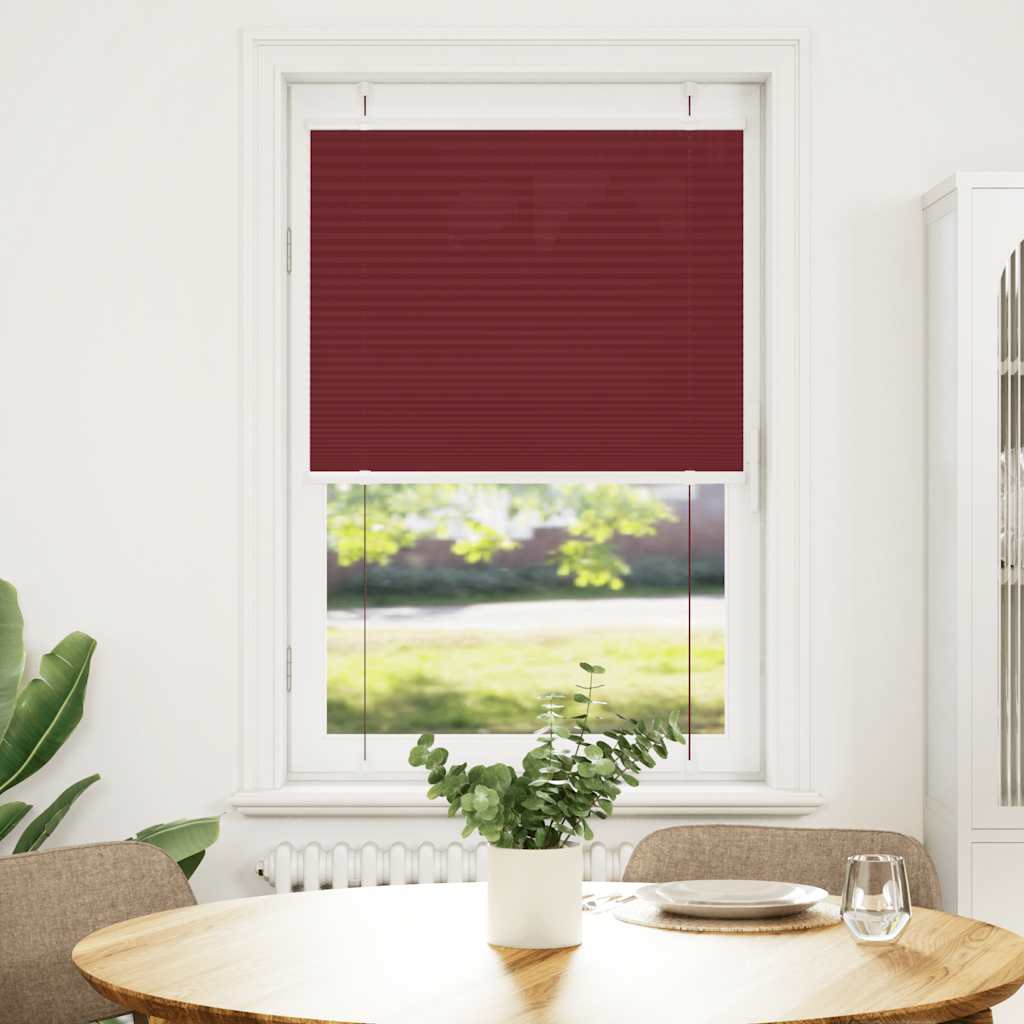 Store plissé rouge bordeaux 70x100 cm largeur du tissu 69,4 cm