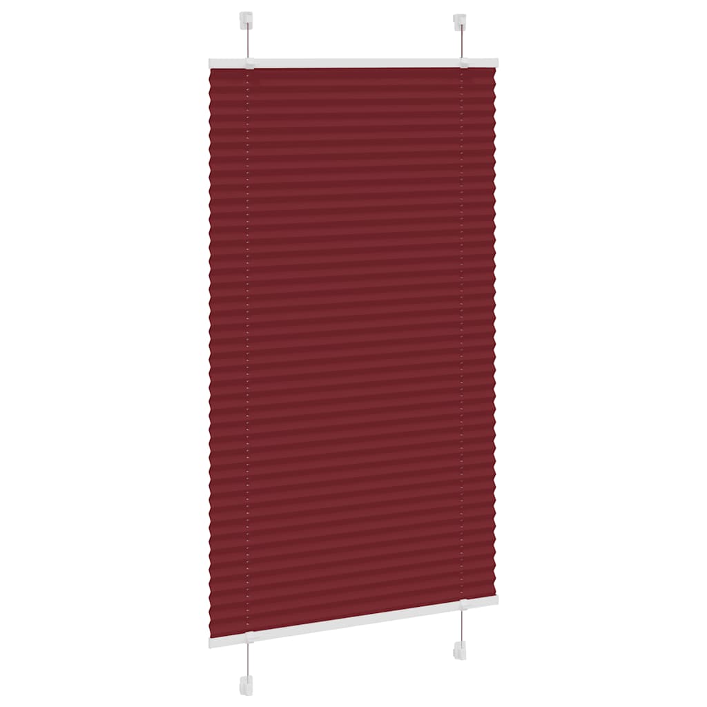 Store plissé rouge bordeaux 70x100 cm largeur du tissu 69,4 cm