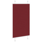 Store plissé rouge bordeaux 70x100 cm largeur du tissu 69,4 cm