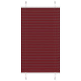 Store plissé rouge bordeaux 80x100 cm largeur du tissu 79,4 cm