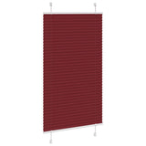 Store plissé rouge bordeaux 80x100 cm largeur du tissu 79,4 cm