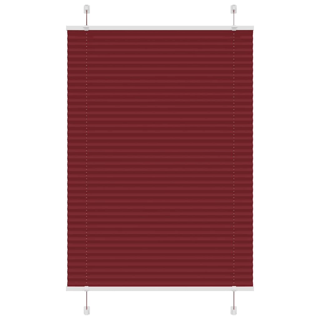 Store plissé rouge bordeaux 95x100 cm largeur du tissu 94,4 cm