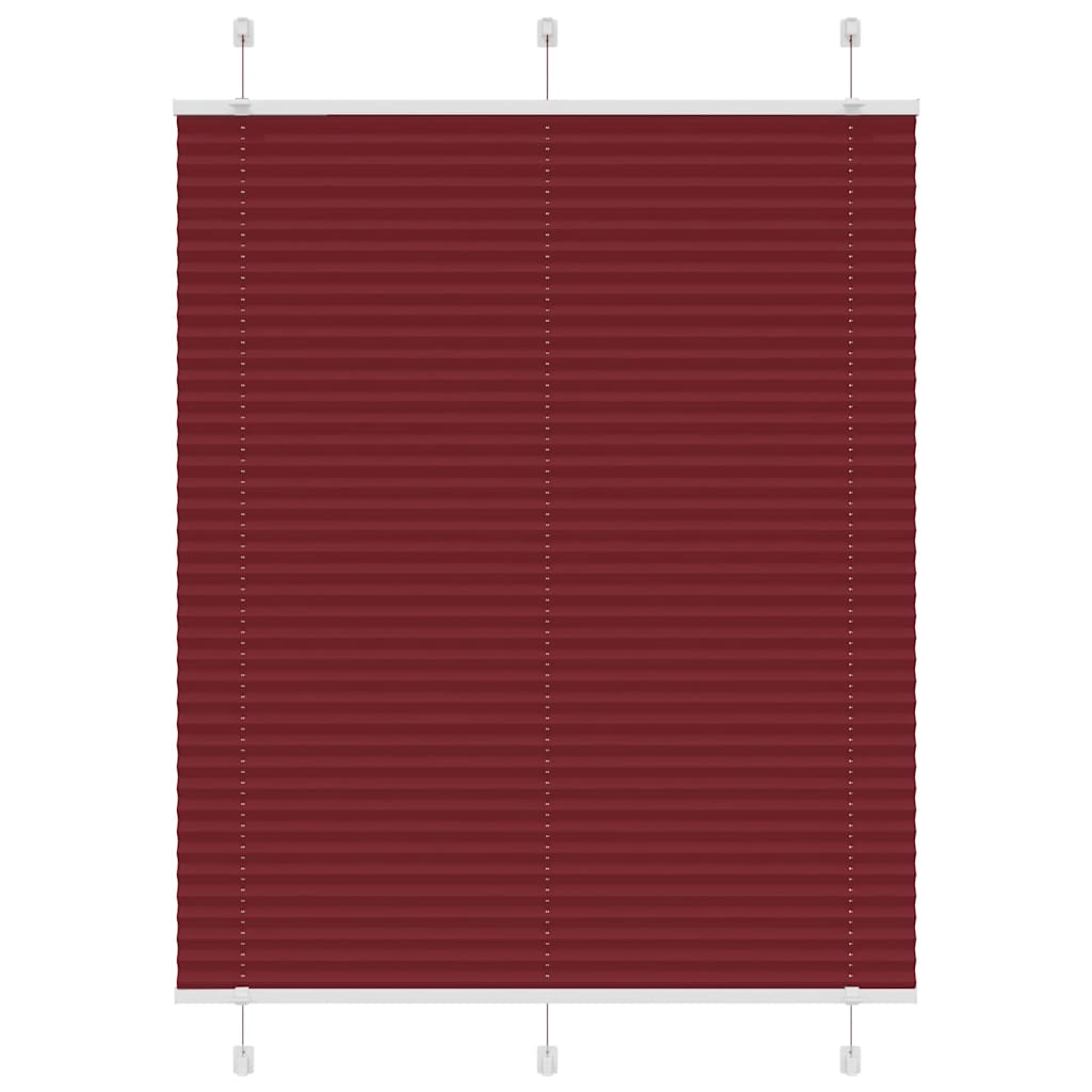 Store plissé rouge bordeaux 105x100 cm largeur du tissu 104,4cm