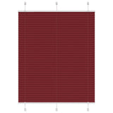 Store plissé rouge bordeaux 105x100 cm largeur du tissu 104,4cm