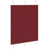 Store plissé rouge bordeaux 105x100 cm largeur du tissu 104,4cm