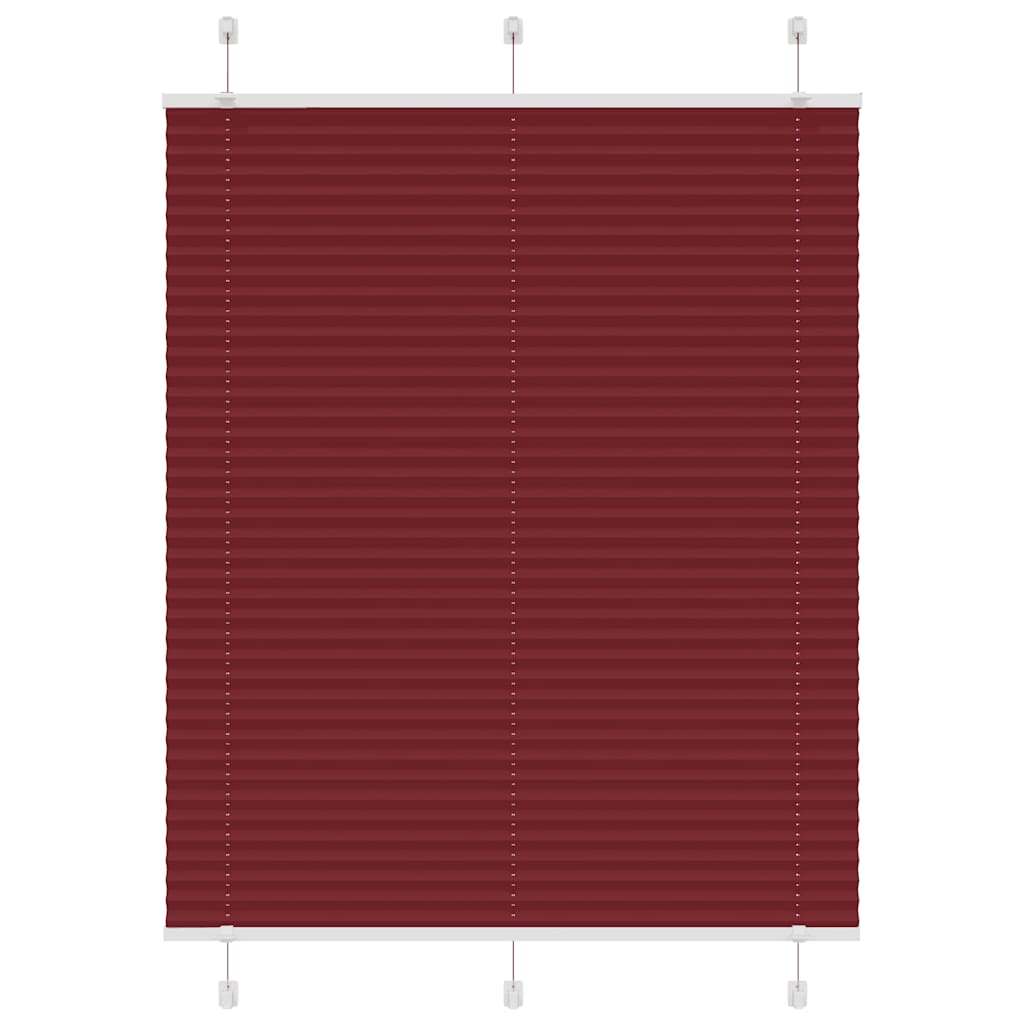 Store plissé rouge bordeaux 110x100 cm largeur du tissu 109,4cm