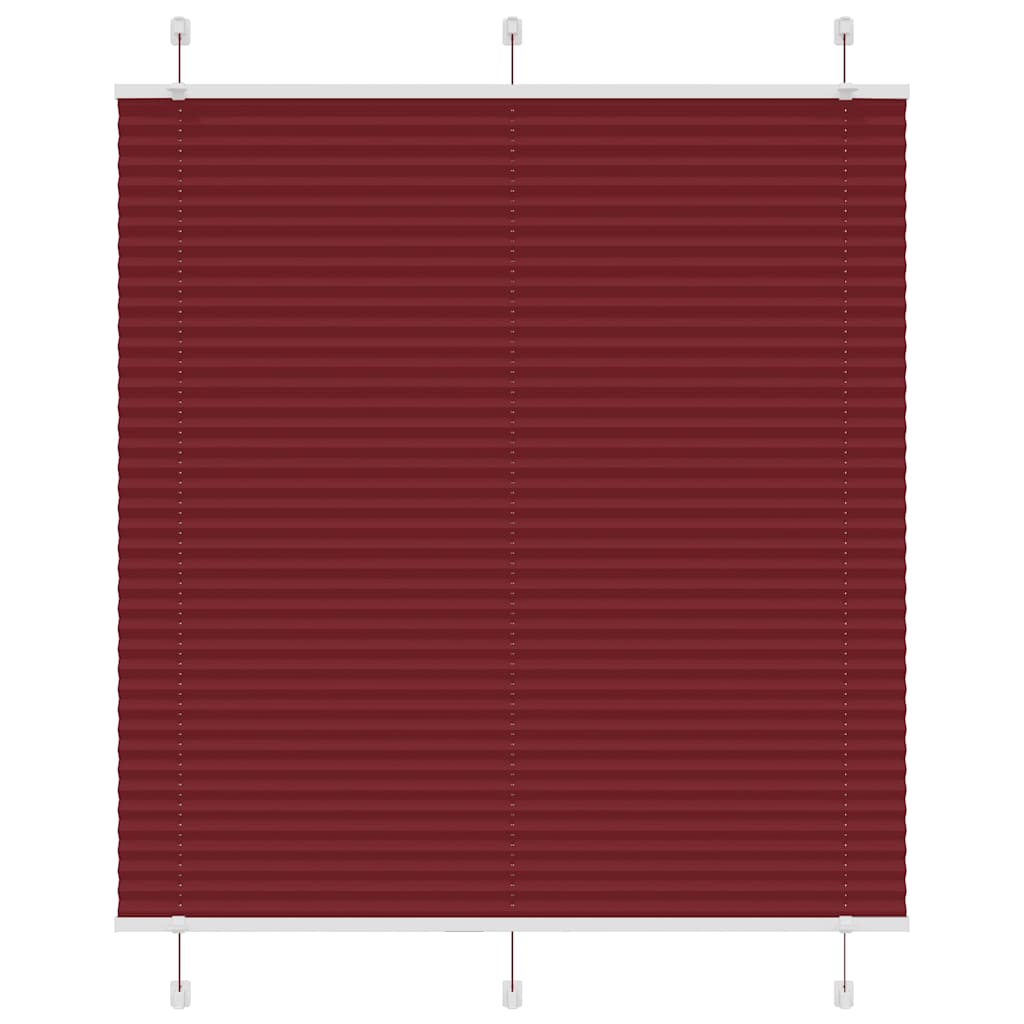 Store plissé rouge bordeaux 115x100 cm largeur du tissu 114,4cm