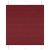 Store plissé rouge bordeaux 120x100 cm largeur du tissu 119,4cm