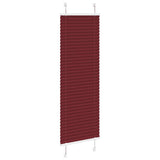 Store plissé rouge bordeaux 40x150 cm largeur du tissu 39,4 cm