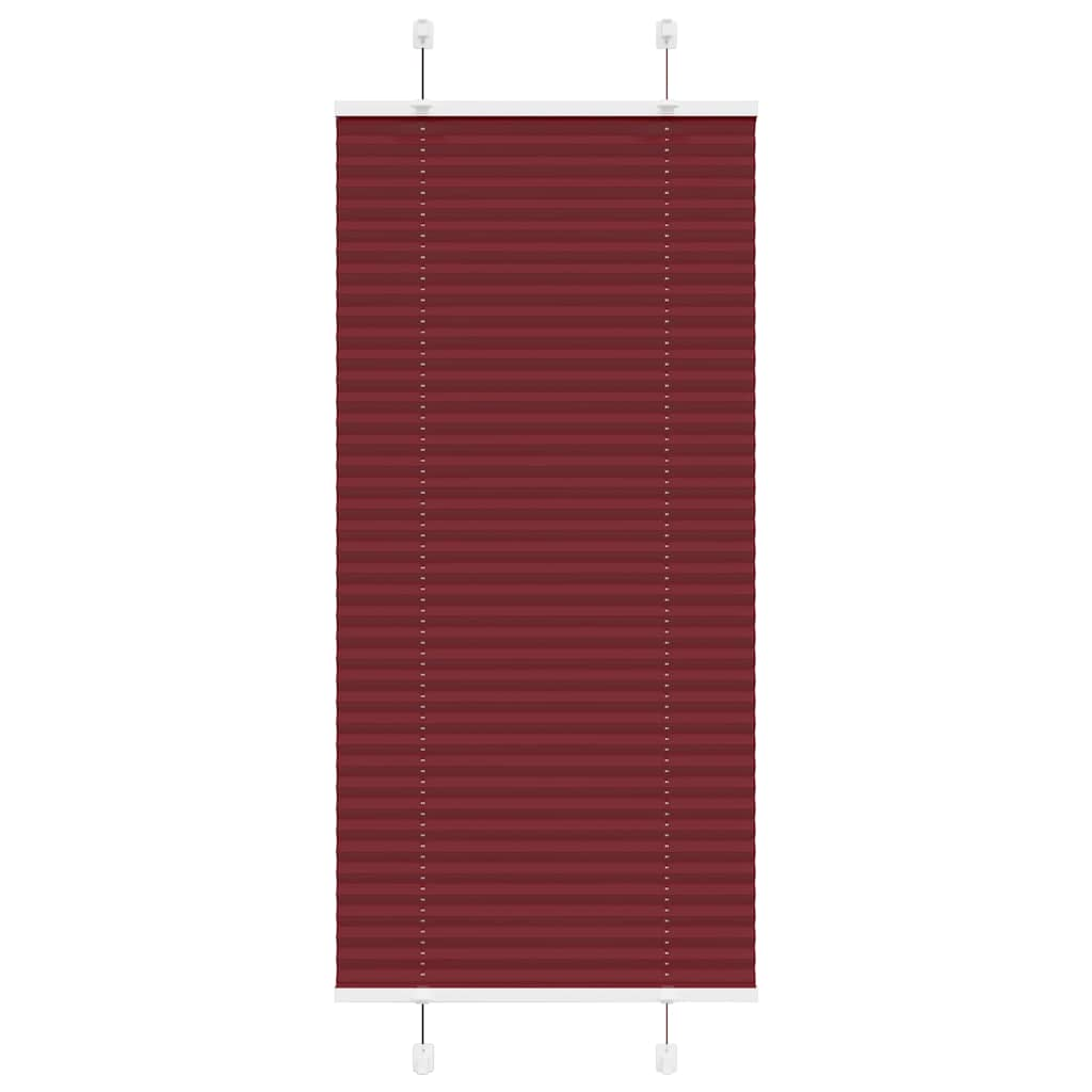 Store plissé rouge bordeaux 55x150 cm largeur du tissu 54,4 cm