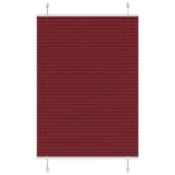 Store plissé rouge bordeaux 90x150 cm largeur du tissu 89,4 cm