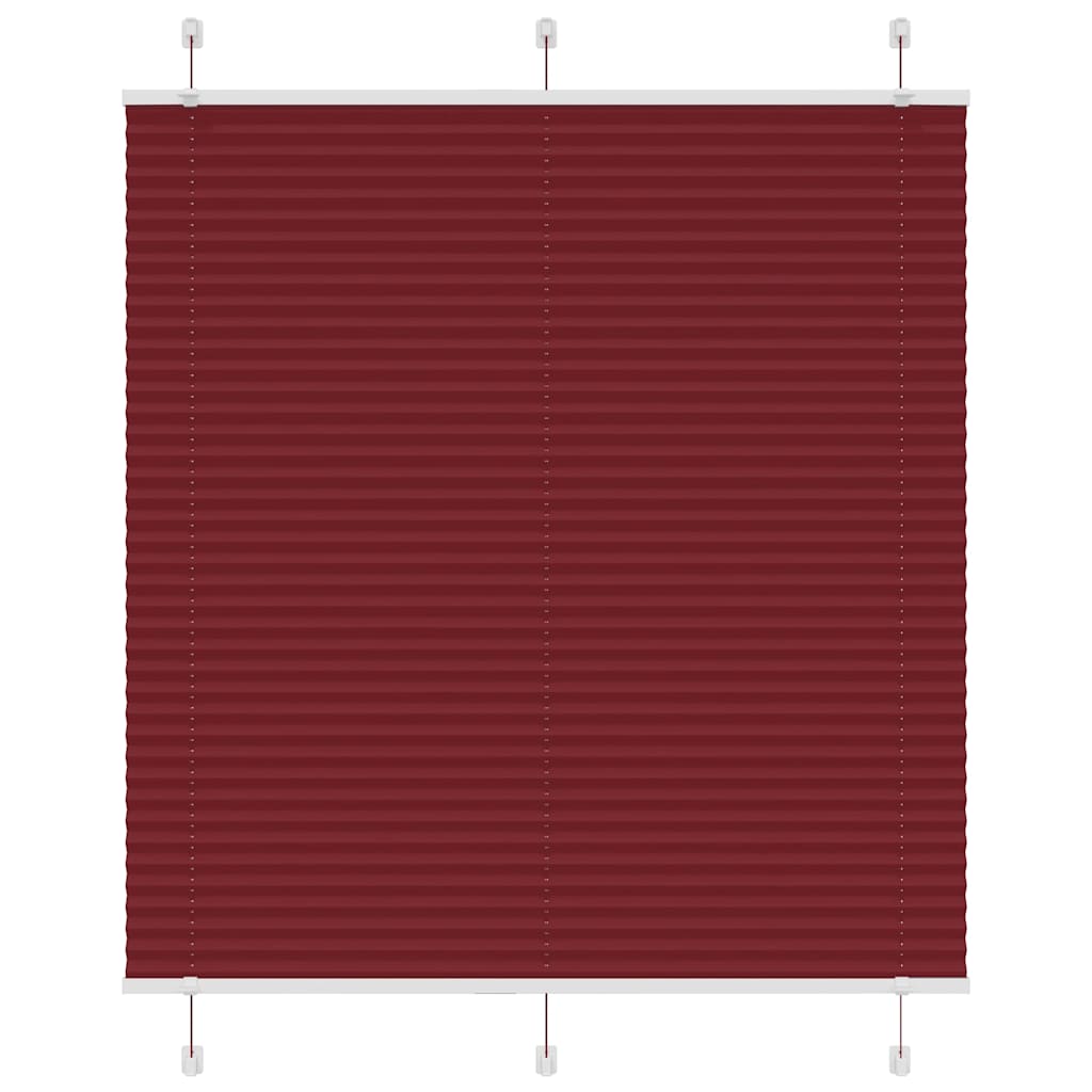 Store plissé rouge bordeaux 115x150 cm largeur du tissu 114,4cm