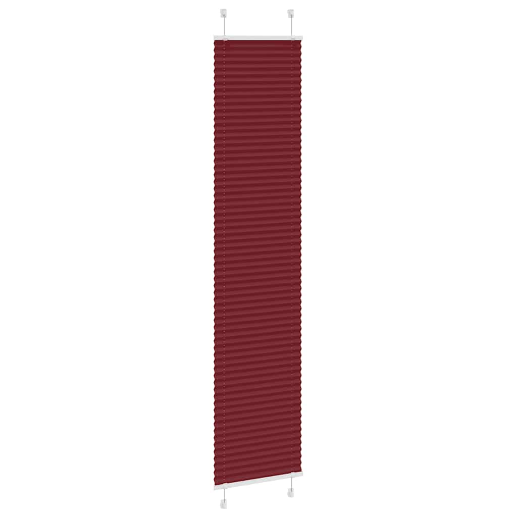 Store plissé rouge bordeaux 40x200 cm largeur du tissu 39,4 cm