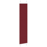 Store plissé rouge bordeaux 40x200 cm largeur du tissu 39,4 cm