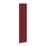 Store plissé rouge bordeaux 45x200 cm largeur du tissu 44,4 cm