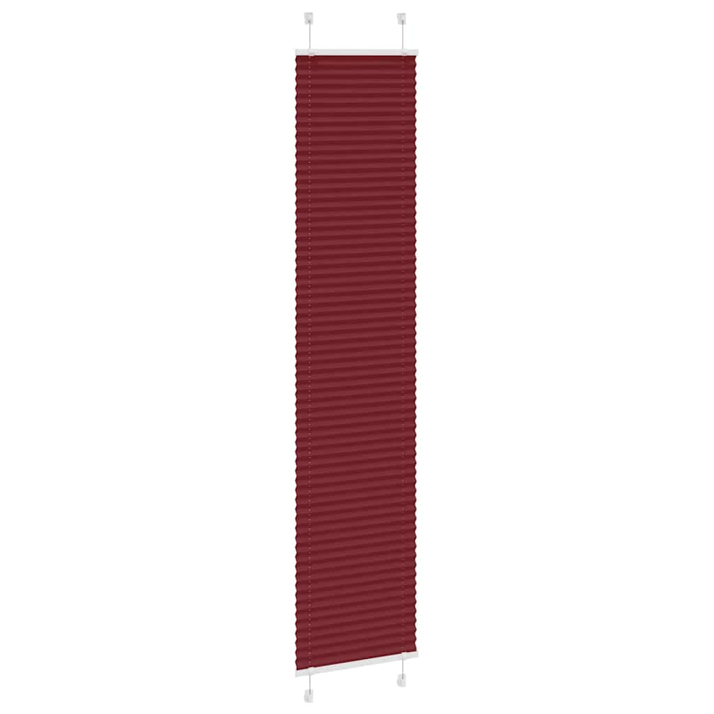 Store plissé rouge bordeaux 50x200 cm largeur du tissu 49,4 cm