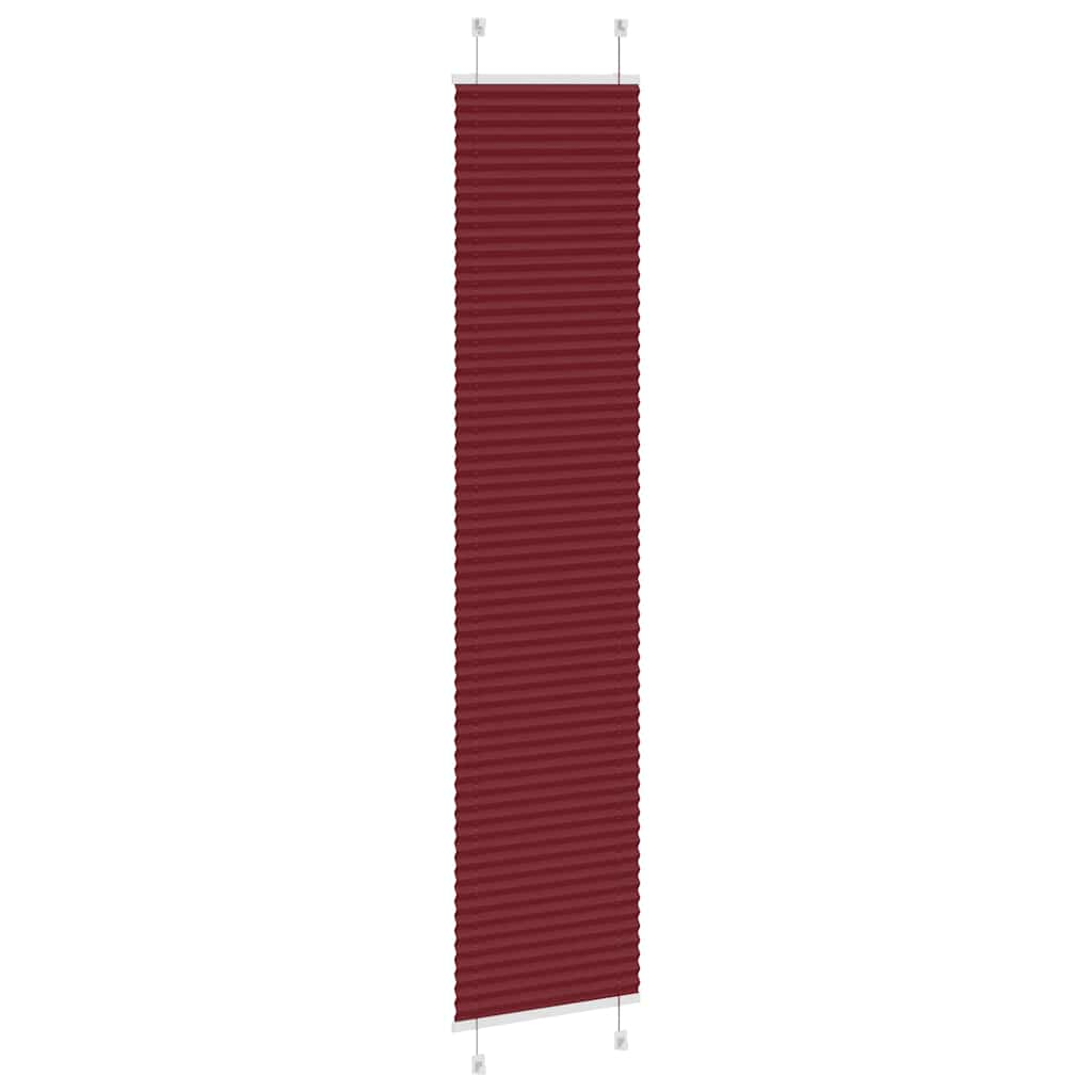 Store plissé rouge bordeaux 50x200 cm largeur du tissu 49,4 cm