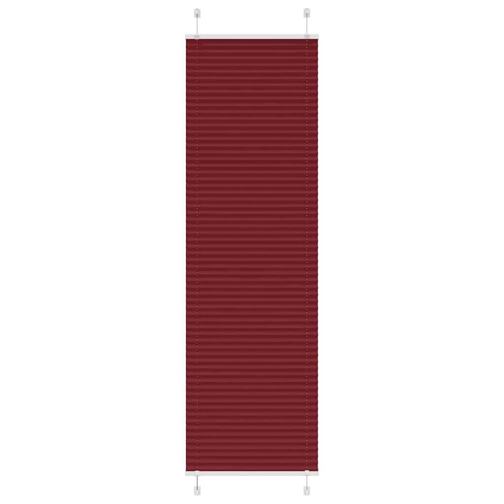 Store plissé rouge bordeaux 55x200 cm largeur du tissu 54,4 cm