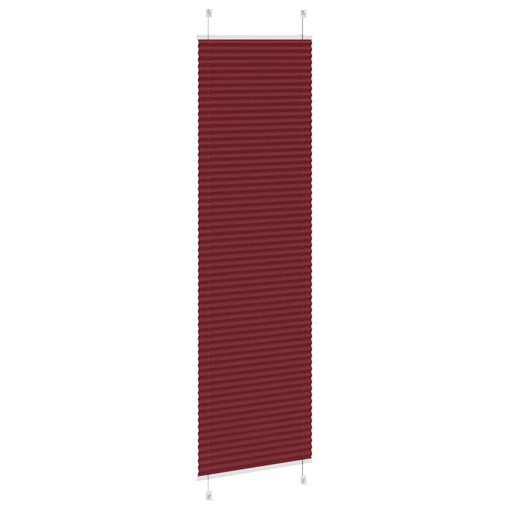 Store plissé rouge bordeaux 55x200 cm largeur du tissu 54,4 cm