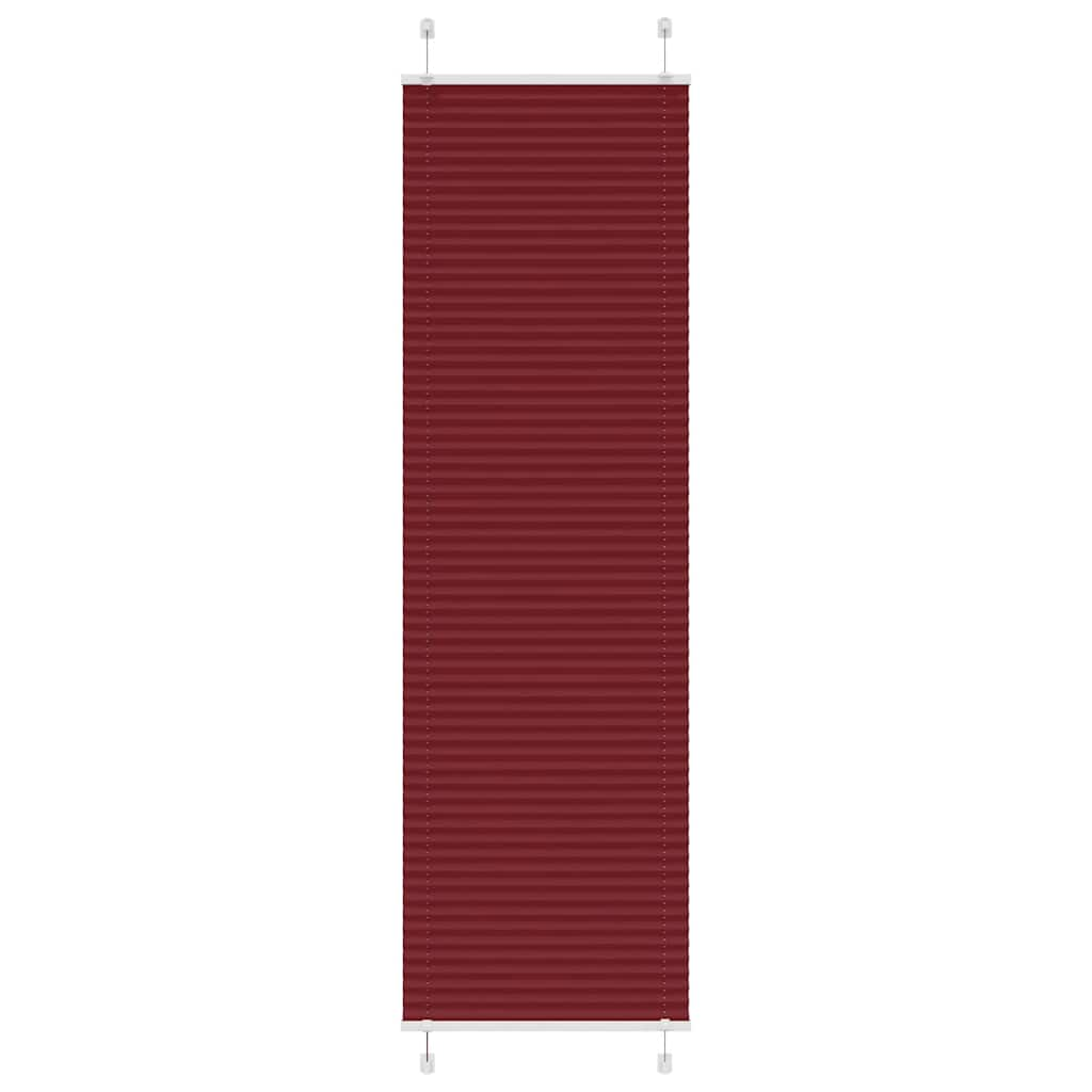 Store plissé rouge bordeaux 60x200 cm largeur du tissu 59,4 cm