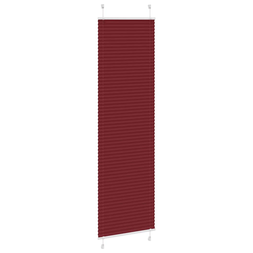 Store plissé rouge bordeaux 60x200 cm largeur du tissu 59,4 cm