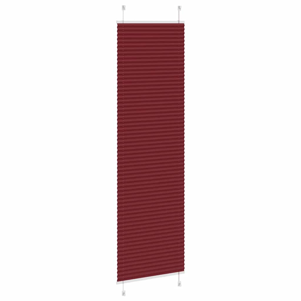 Store plissé rouge bordeaux 60x200 cm largeur du tissu 59,4 cm